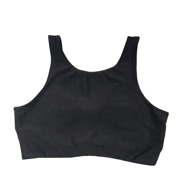 Beach Riot Sport Sports Bra Womens Medium Black Twist Back Gym Athleisure Yoga - Picture 1 of 9